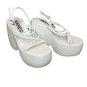 Naked Wolfe Mystery White Platforms